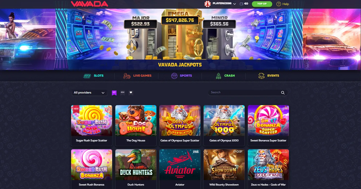 Kā veikt depozītu Vavada kazino